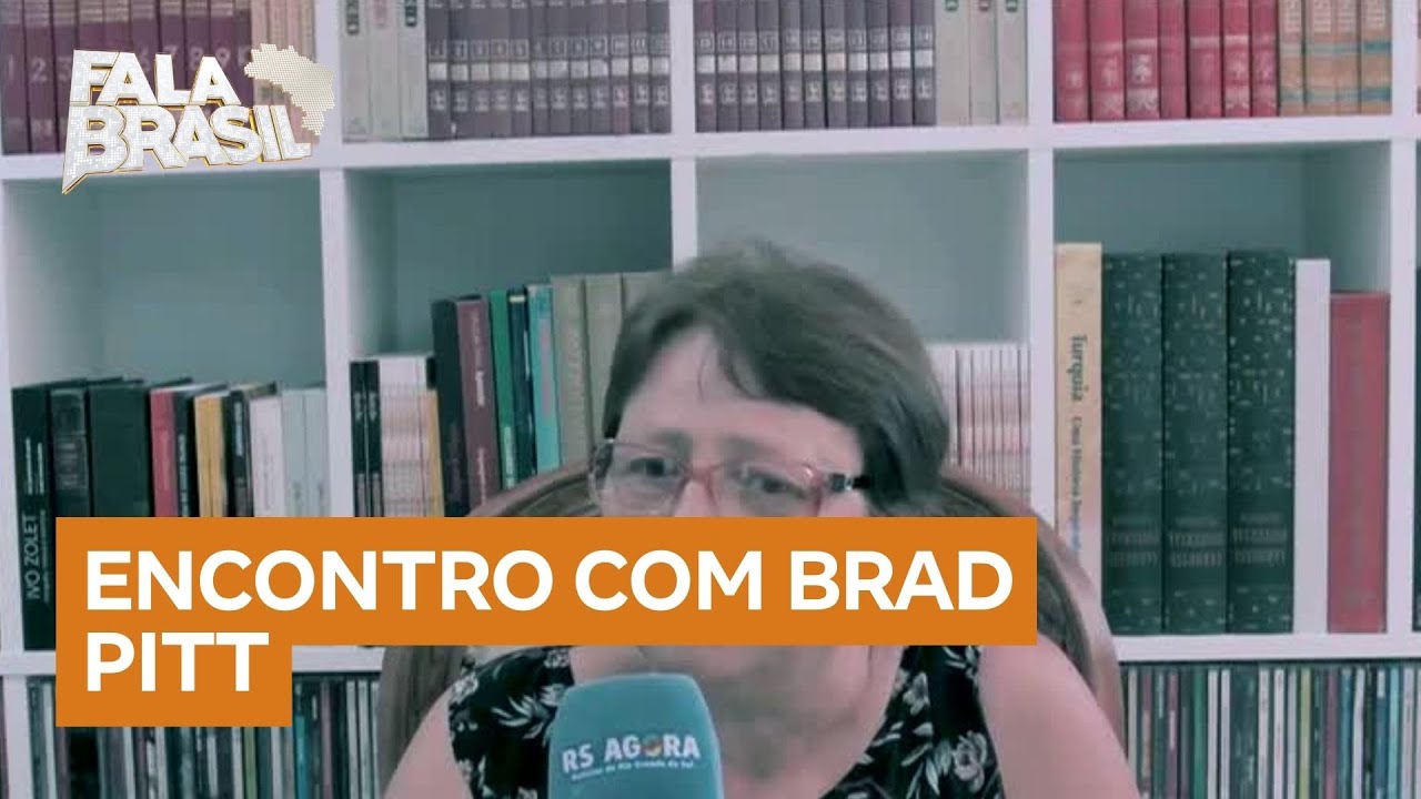 Mulher viraliza após brincadeira sobre encontro com Brad Pitt