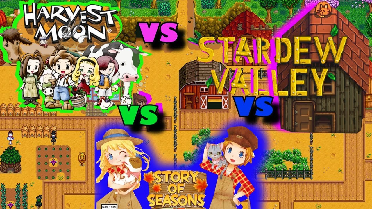 Who Wins?! | Harvest Moon Vs Story of Seasons Vs Stardew Valley