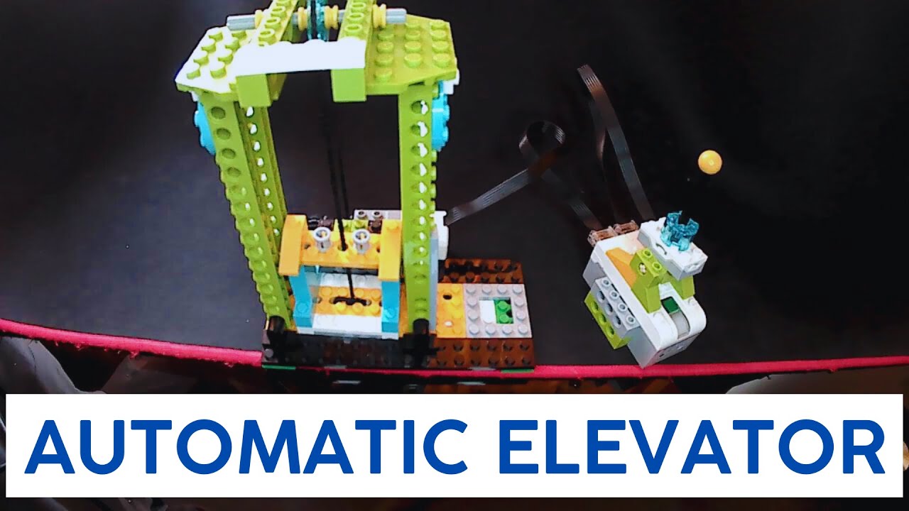 Build an elevator with a manual emergency system | Lego WeDo 2.0