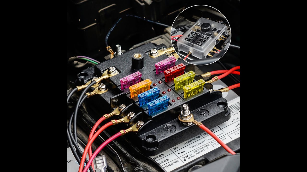 How to Wire a Fuse Block - WUPP Upgraded Marine Boat 6-Way Fuse Block is Perfect, Make Wiring Clean