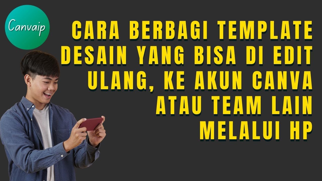 Cara Berbagi Template tautan Desain yang bisa di edit ke akun Canva atau team lain canva melalui hp