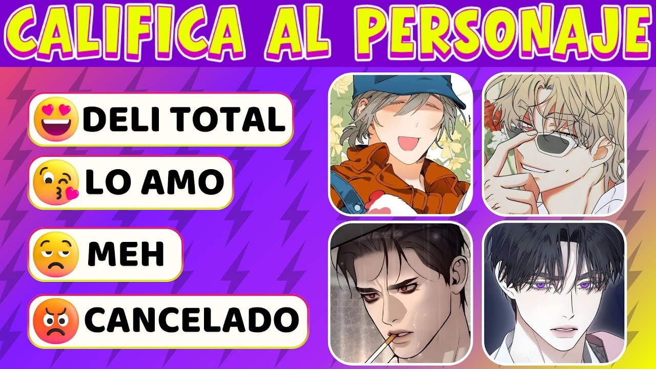 Tops Manwhas BL✨CALIFICA A LOS PERSONAJES.