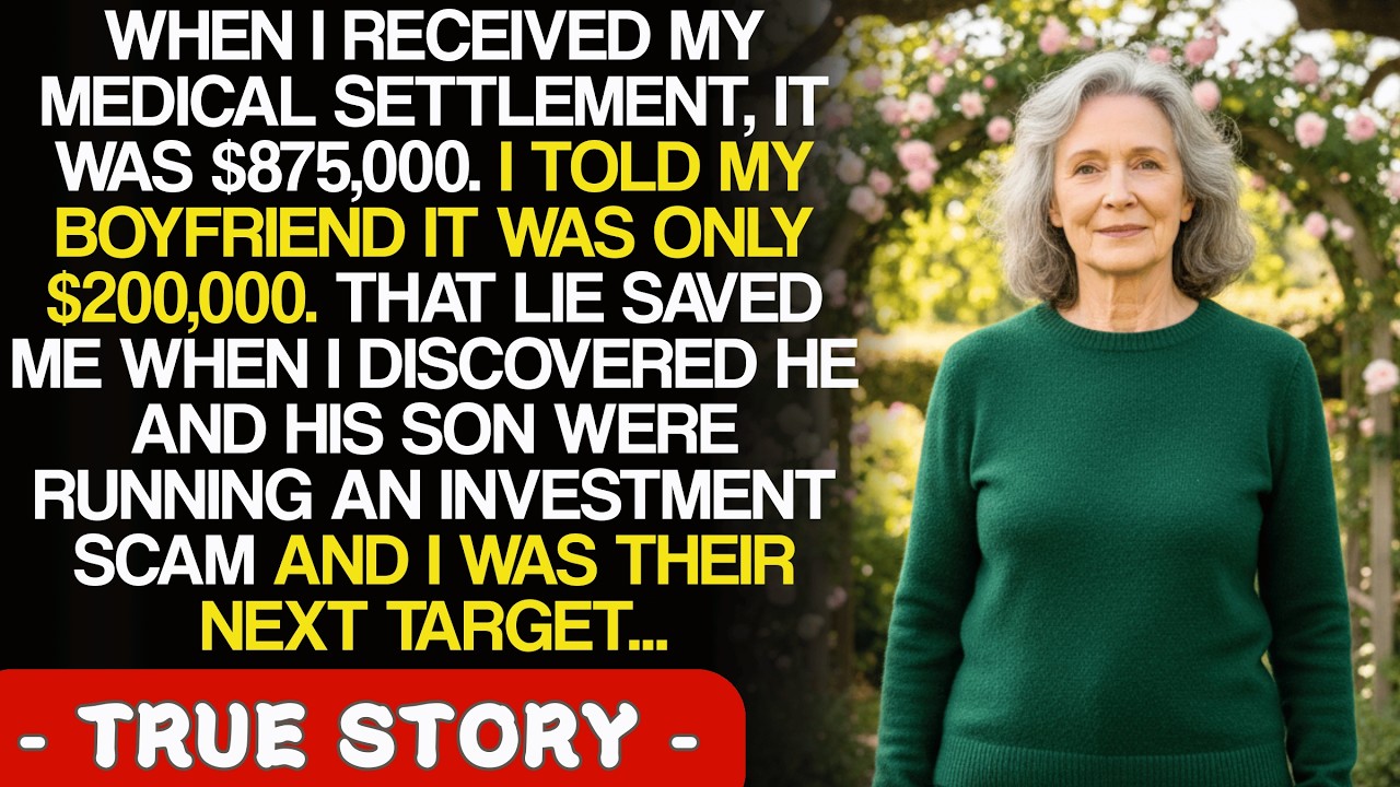 When I got an $875,000 settlement, I told my boyfriend it was only $200,000. That lie saved me...