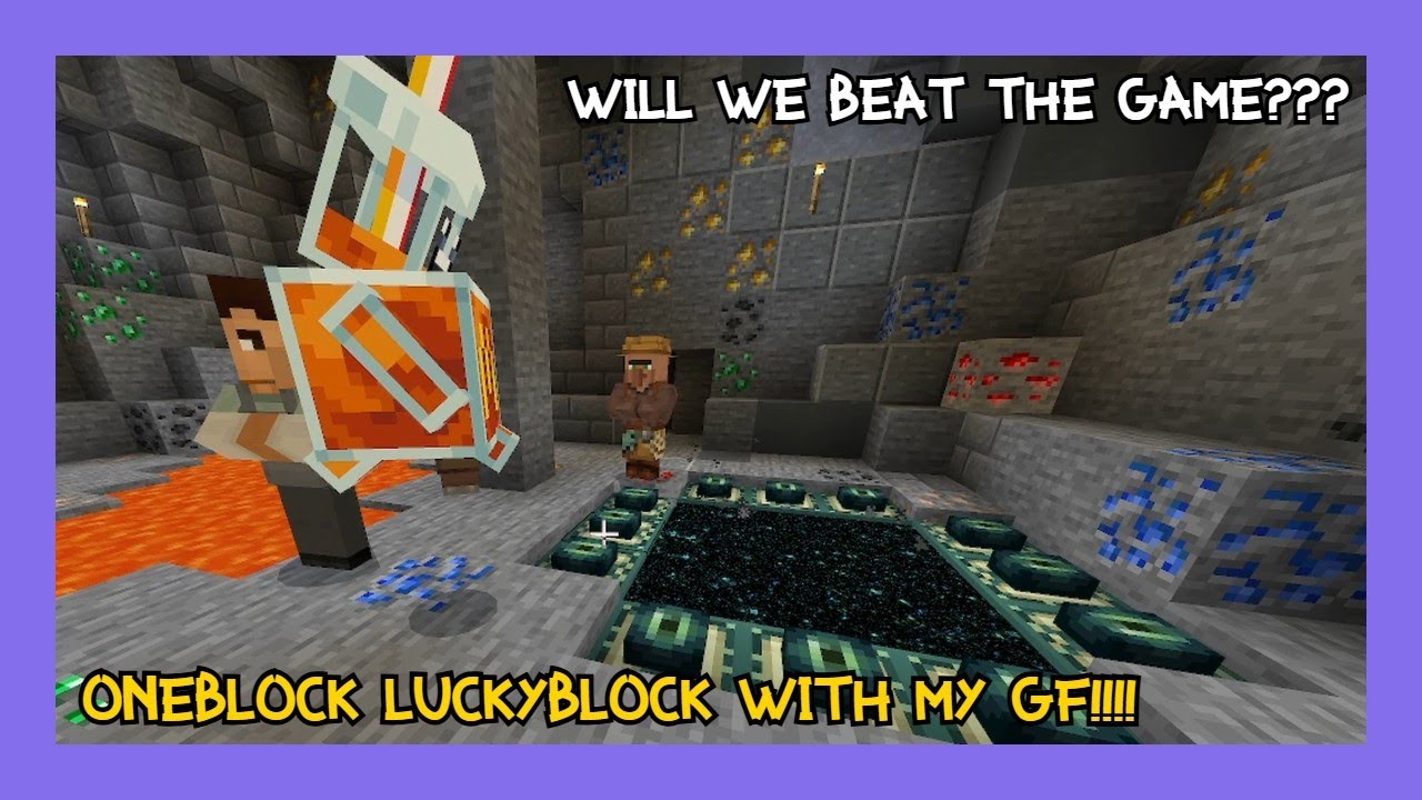 We Tried To Beat The Game!!!-[OneBlock LuckyBlock]- [EP 4]