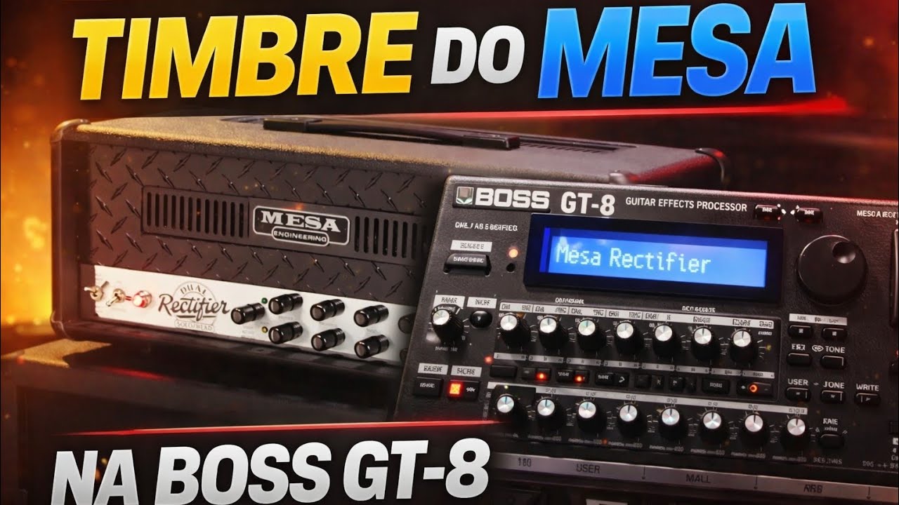 Saca Só O Mesa Boogie Na Maravilhosa Boss GT-8 😱😱😱
