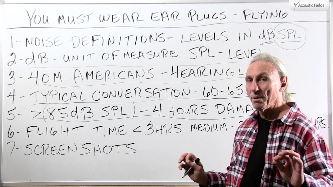 Why You Must Wear Ear Plugs During Flights - www.AcousticFields.com