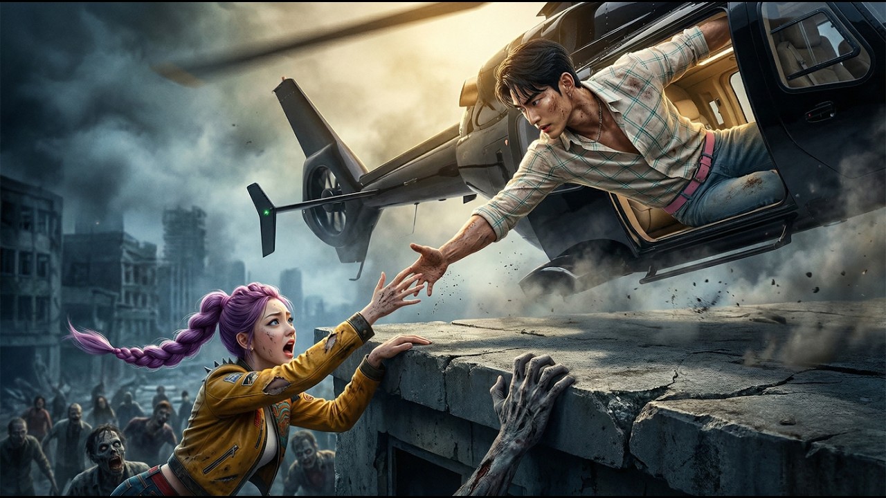 Jinu's Last-Second Rescue! Saving Rumi from the Horde 🚁
