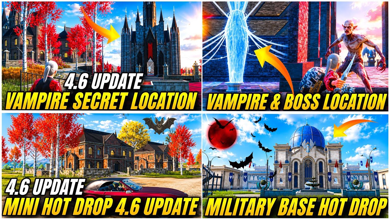 🤯4.6 UPDATE VEMPIRE MODE | 4.6 UPDATE GAMEPLAY | NEW FEATURES 4.6 UPDATE| HIDDEN LOCATION 4.6 UPDATE