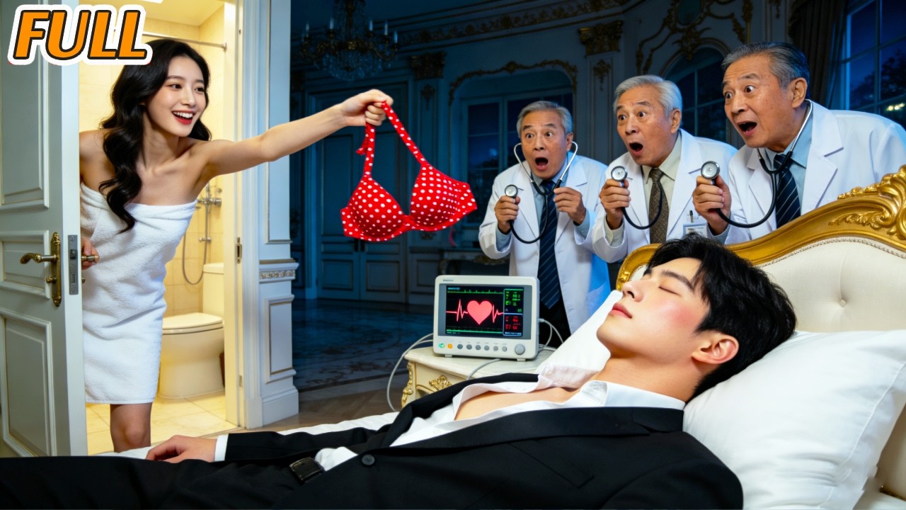 Chica lanza su ropa íntima al CEO en coma😳Él se sonroja, su corazón late y despierta al instante💓✨