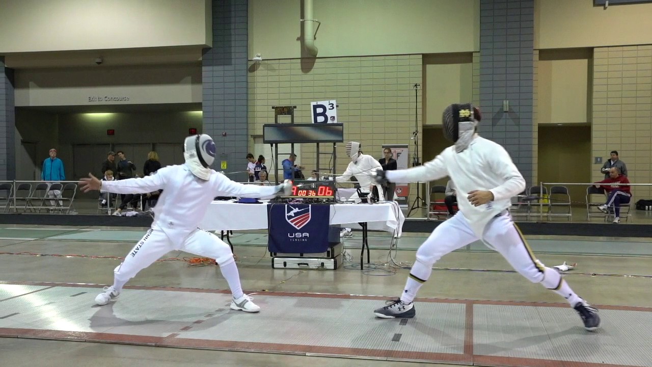 Clinton Rodell v Ariel Simmons T32 Div 1 Mens Epee December NAC 2016