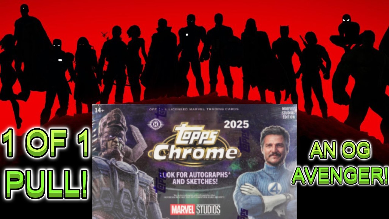 !1 OF 1 SKETCH PULL OF A TOP MARVEL AVENGER! TOPPS CHROME MARVEL STUDIOS BOX 3 FROM OUR SEALED CASE!