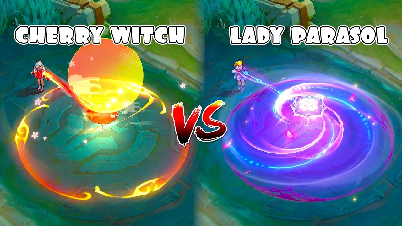 Kagura Lady Parasol VS Cherry With Special Skin Comparison