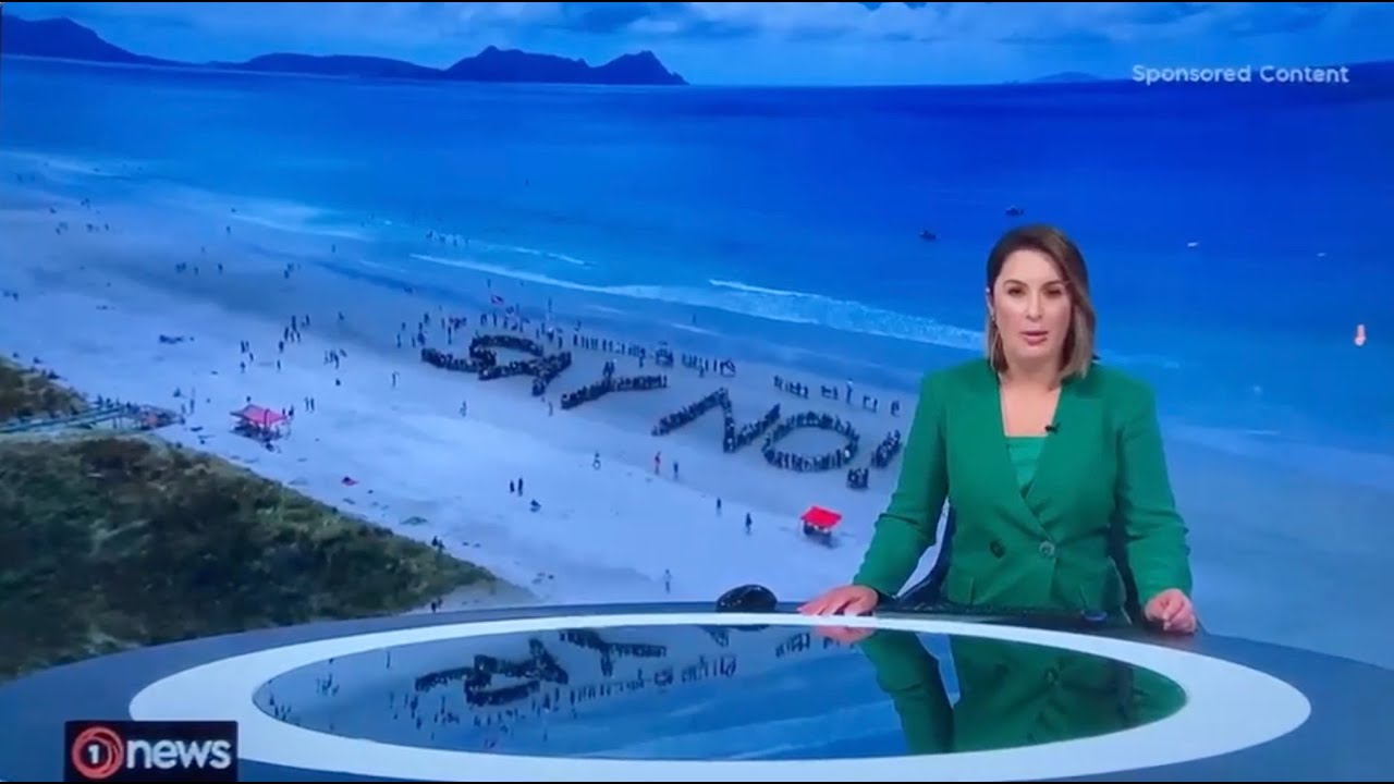 Sand mining protest on One News