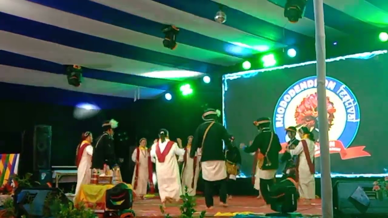 Cultural troop Of Chillipam Presenting Beautiful Dance at Rhodo-Fest 2023