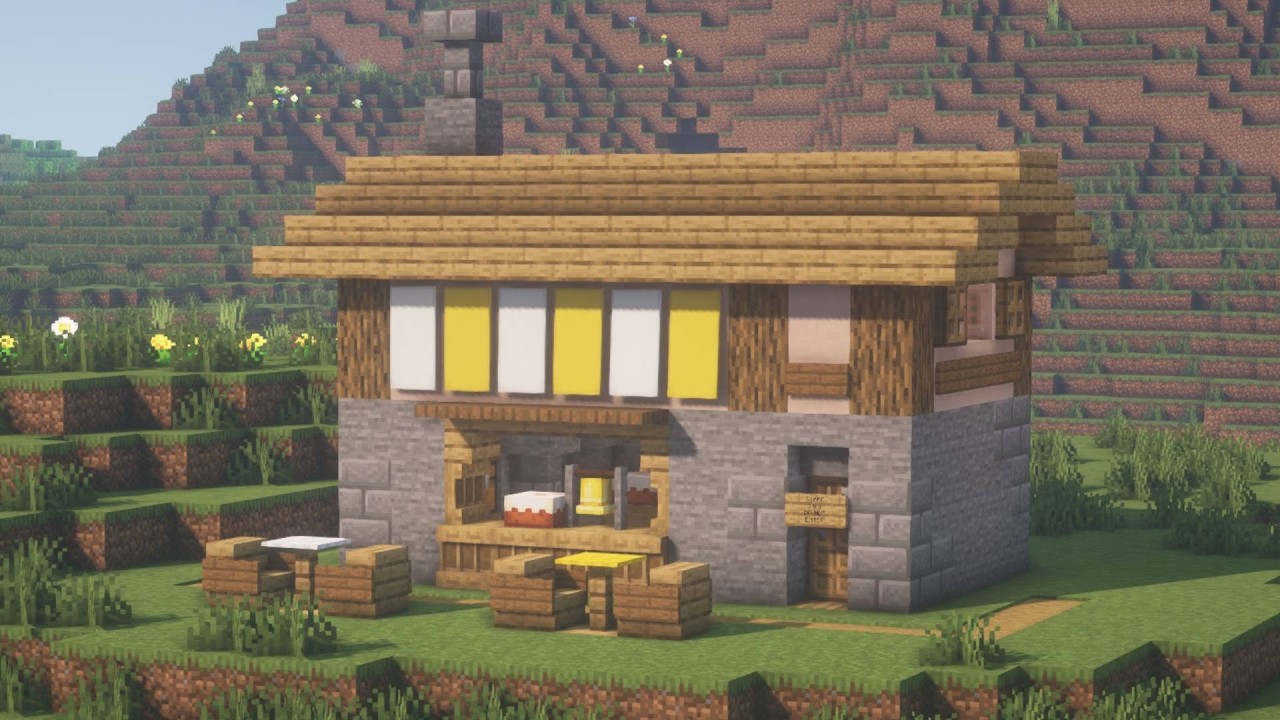 Minecraft | How to Build a Plains Village Bakery | Tutorial