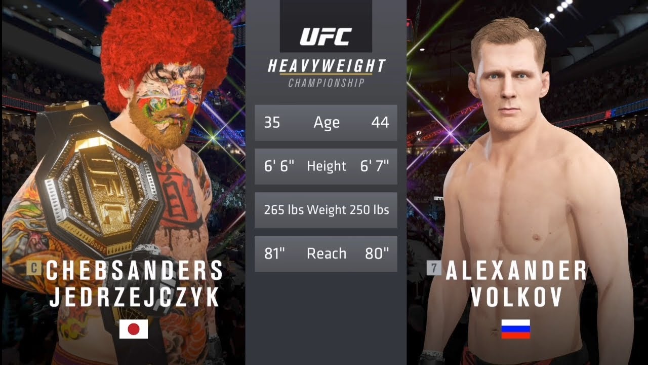 Making my 16th Heavyweight title defense against Alexander Volkov in a rematch on Legendary in UFC 4