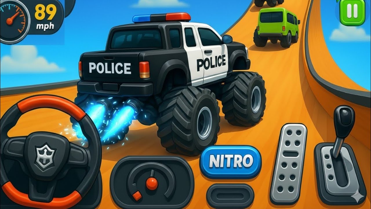 🚨 MONSTER TRUCK MEGA RAMP EXTREME | UNREAL FULL-SPEED SKY RUN @RideUpSG 