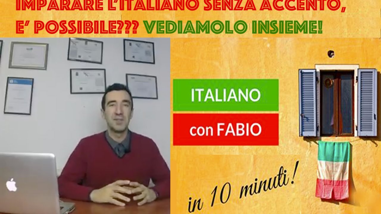 Imparare l'italiano senza accento, è possibile? Il punto di Fabio Boero