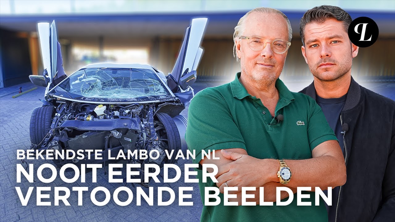 MET RICK ZIJN LAMBORGHINI AVENTADOR WRAK (A28) OPHALEN