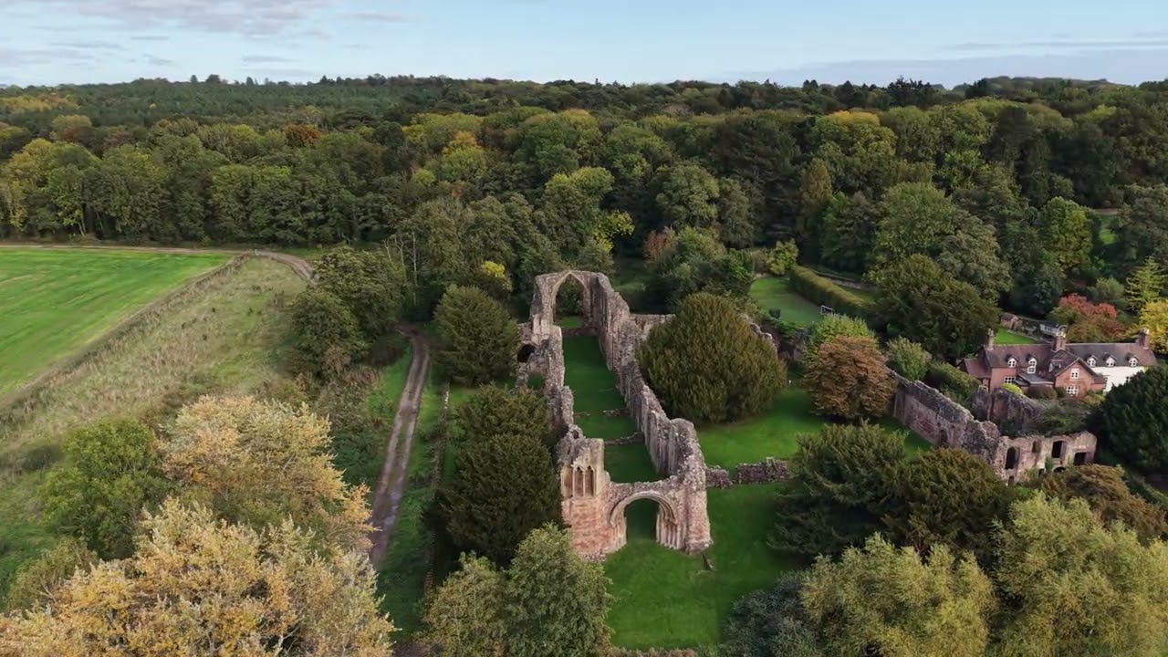Lilleshall Telford Abbey Drone DJI mini 5 pro