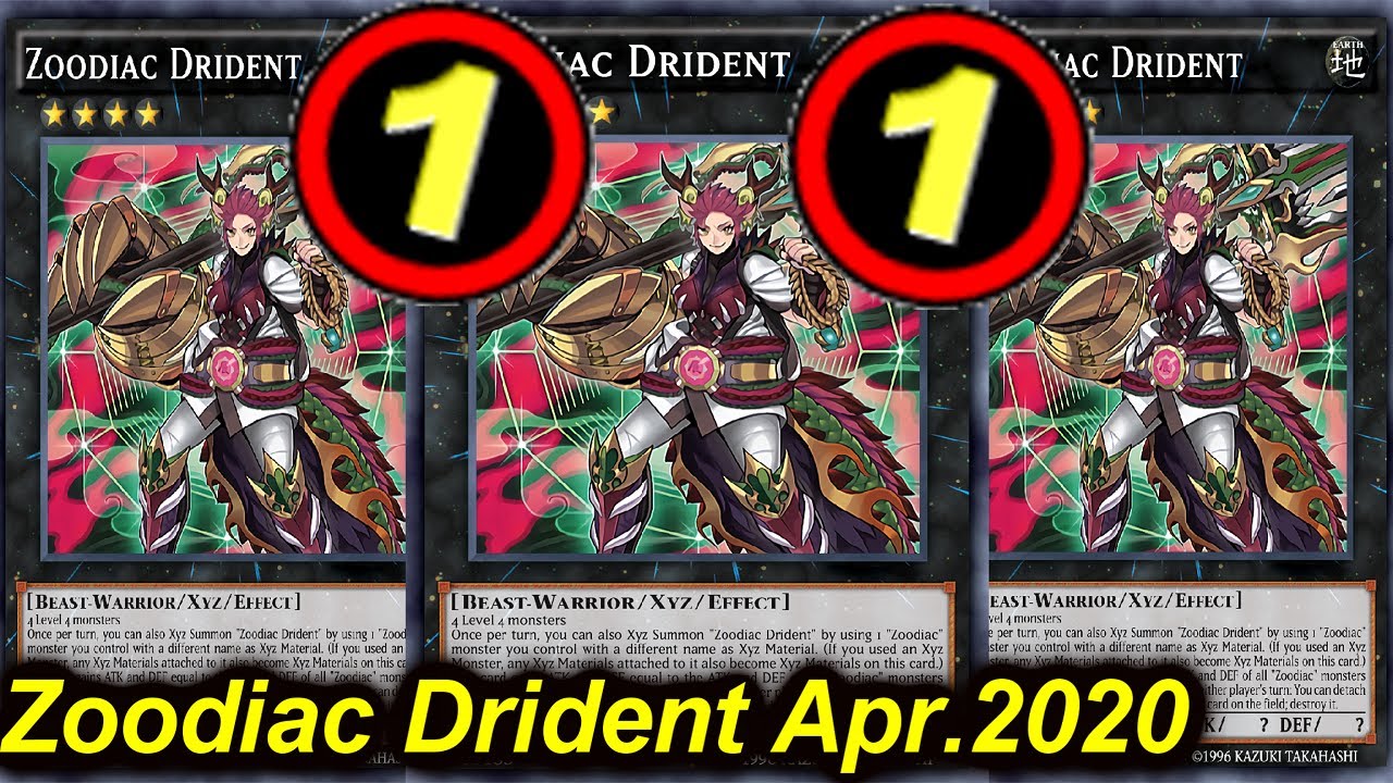 【YGOPRO】ZOODIAC DRIDENT DECK Apr.2020 - NEW TCG BANLIST!!