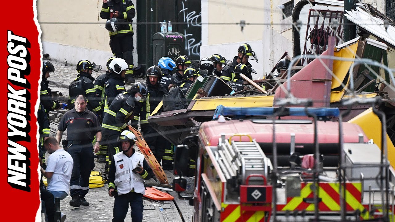 HORRIFIC Crash Turns Deadly After Iconic Railway Derails in Lisbon