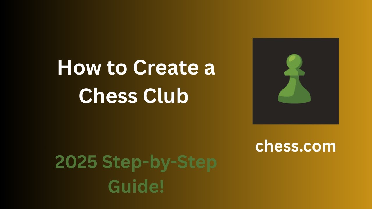 How to Create a Chess com Club  Step by Step 2025
