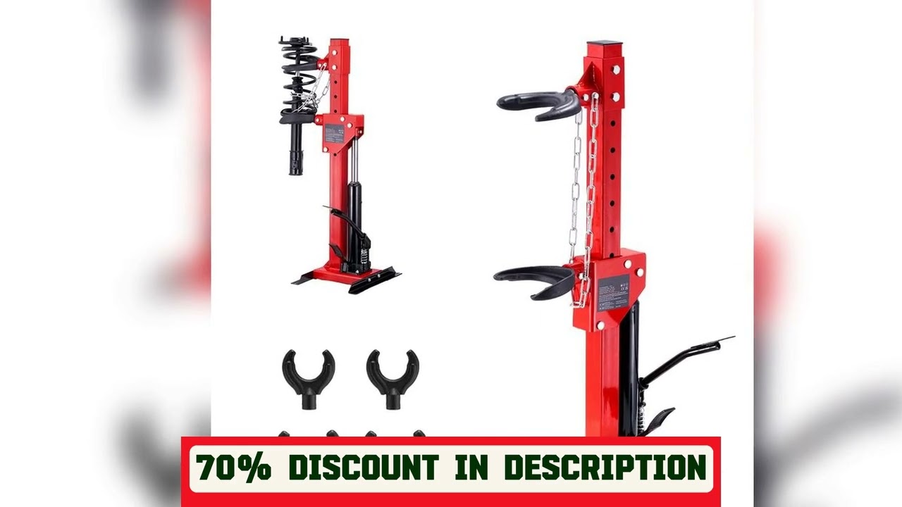 A must-have product! SucceBuy Strut Spring Compressor 4.5 Ton/9920 LBS Hydraulic Jack 1 Ton Rated