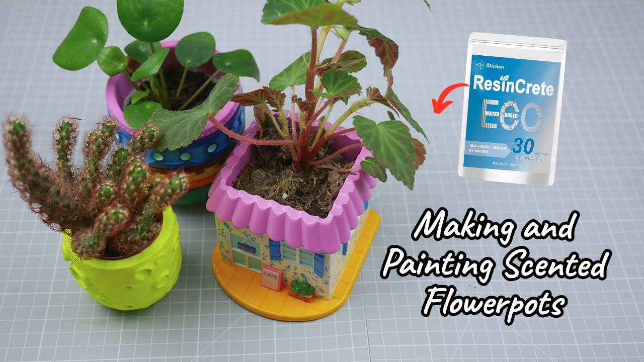 Super-Easy Scented Flowerpots Using ResinCrete