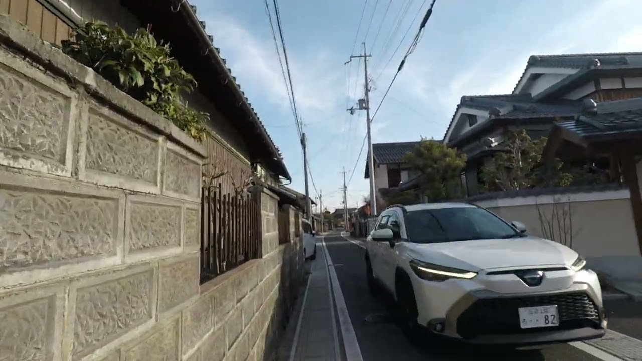 東近江市 御代参街道4号線 車の通り抜け状況 令和8年3月17日 (火) 朝 今堀町 今崎町 中野町