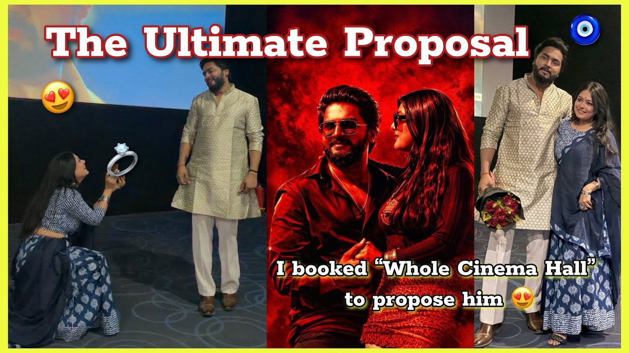 “THE ULTIMATE PROPOSAL” of 2026 😍 | I booked Complete Cinema Hall to propose him 🙈 | DeepAarth ♾️