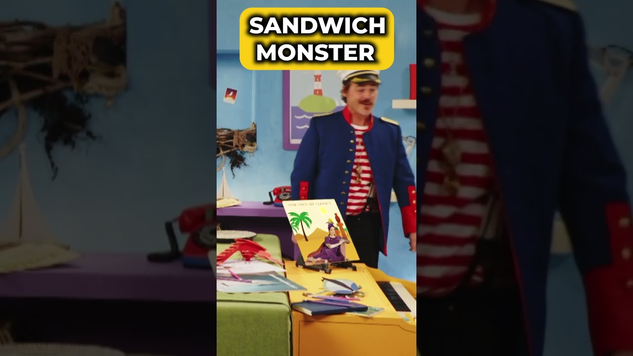A monster ate Simon's sandwich?! 🍔👹🥪 #Simon Says #Shorts