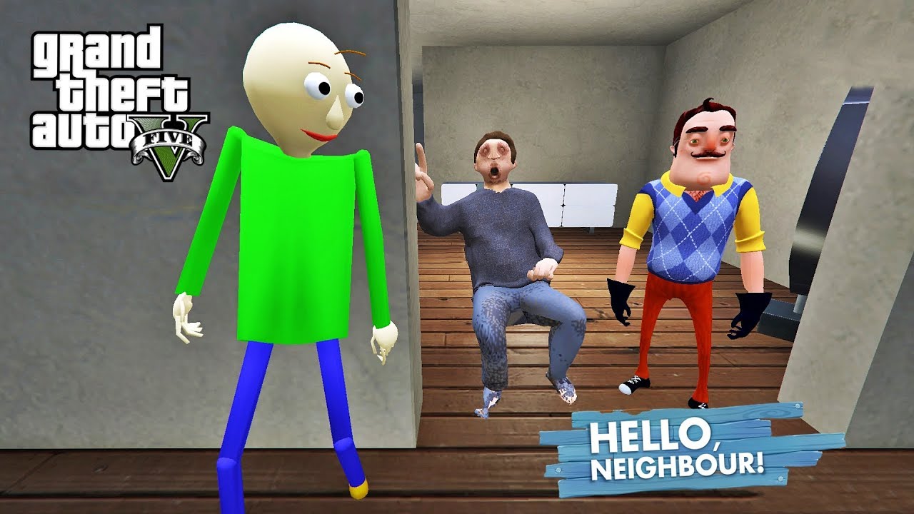 HELLO NEİGHBOR WİLSON İLE BALDİ'NİN ABİSİNİ KAÇIRDIK (GTA 5 MODS)