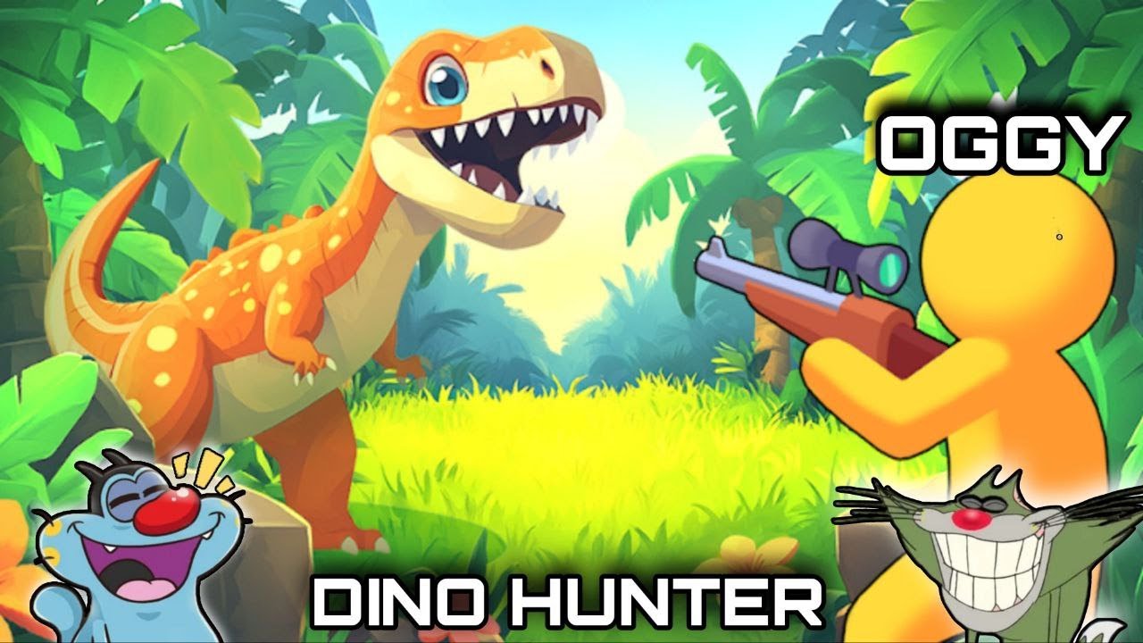 Oggy Becomes T-Rex Killer in Dino Hunter: Idle Adventure Game | WIth Jack | Oggy Game