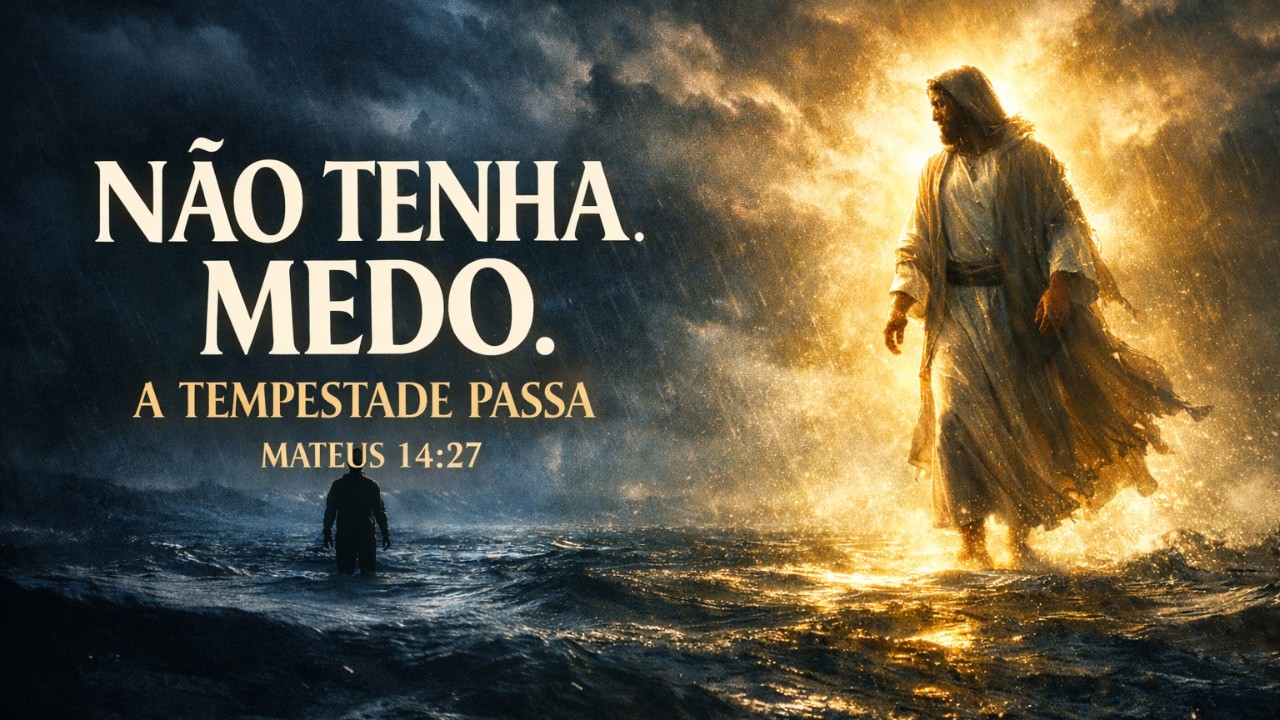 NÃO TENHA MEDO | A Tempestade Passa | 🙏 Louvores Cristãos (Mateus 14:27)