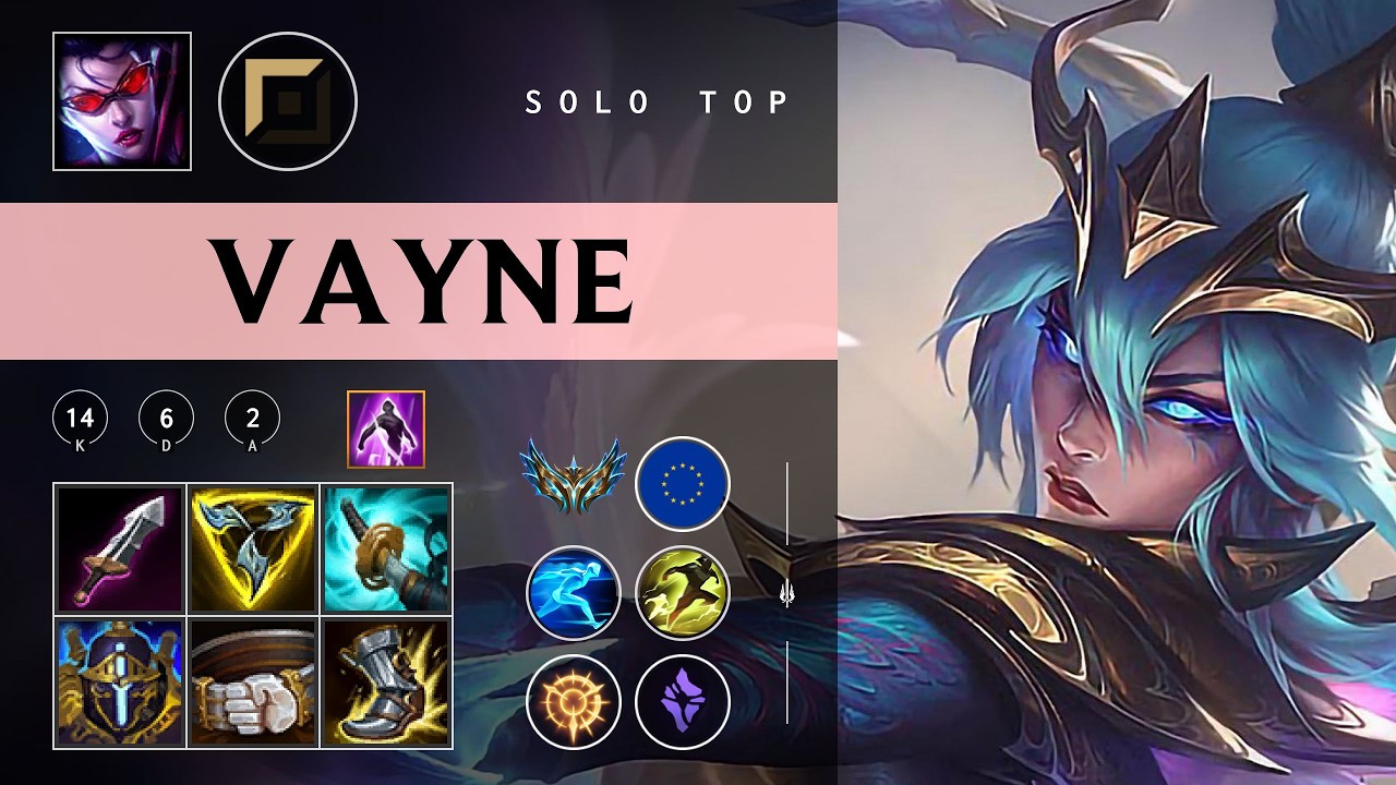 Vayne Top vs Katarina - EUW Challenger Patch 26.03
