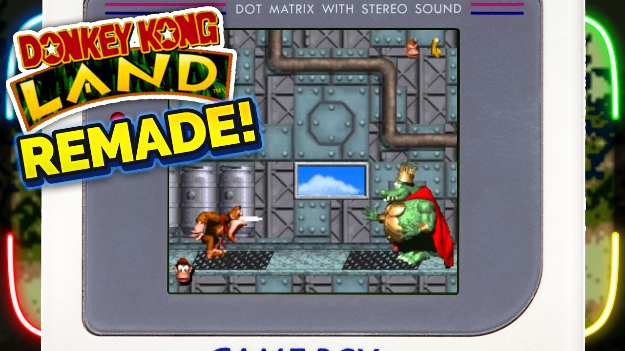 Someone Remade Donkey Kong Land in 16-Bit Graphics! 🍌