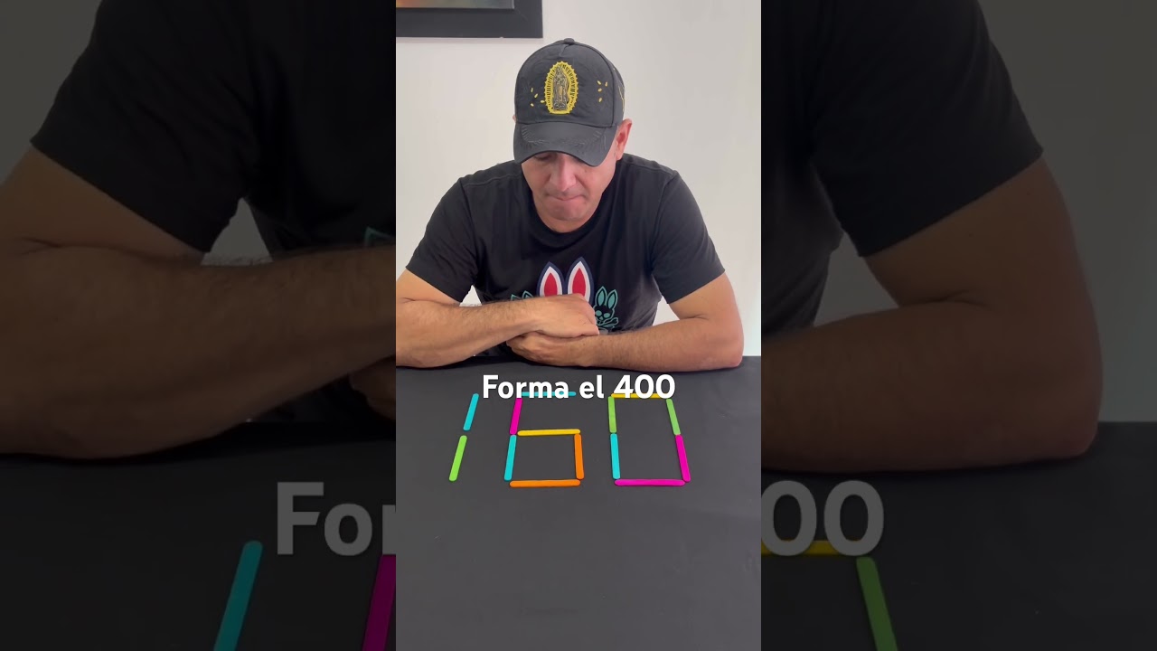 Forma el 400 moviendo dos palitos