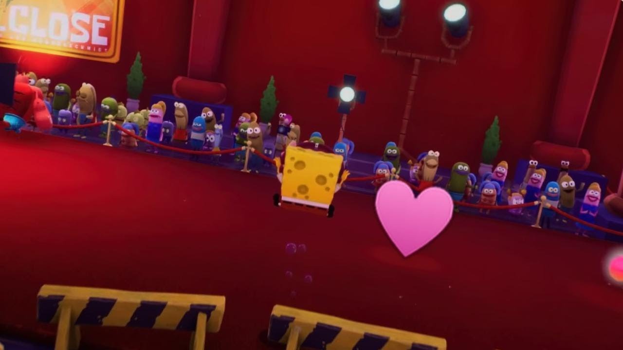 SpongeBob SquarePants: The Cosmic Shake but inssead my sister plays it