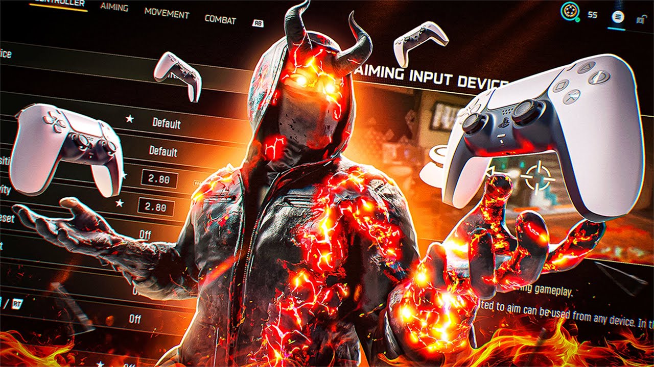 *NEW* Best Warzone Controller Settings For MOVEMENT + AIM 😍👑 (XBOX/PS5/PC)