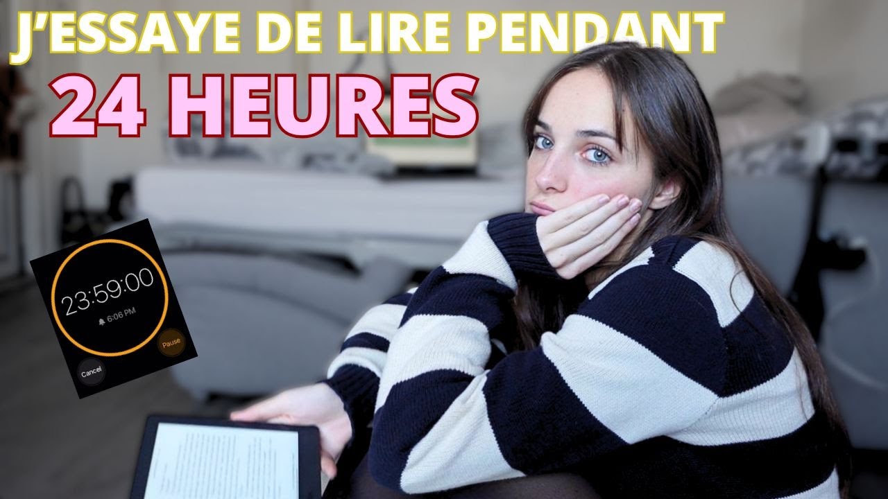 Je tente de lire pendant 24h ! (vlog de lecture) 📚⏳