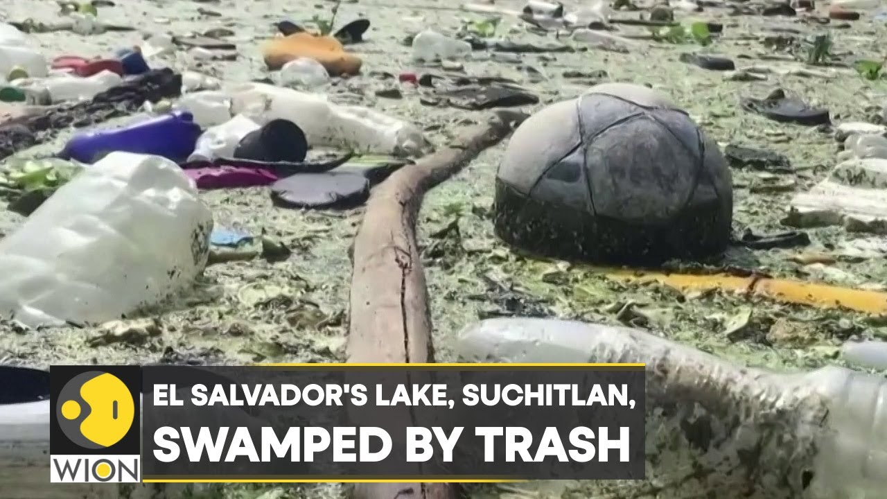 El Salvador's biggest lake, Suchitlan, swamped by trash| English News| WION| World News