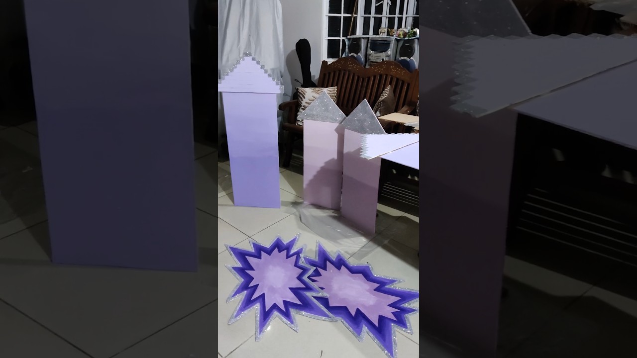 diy photobooth 💜｡⁠☆ #backdrop #photobooth #purple #diy
