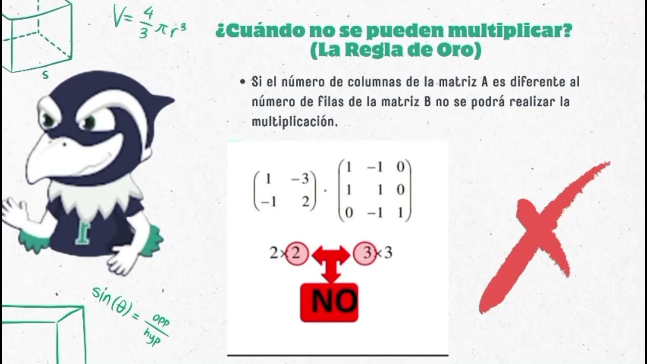 Multiplicación de Matrices,  ¿es complicado? ¿Cómo se hace? Explicación sencilla e ilustrativa