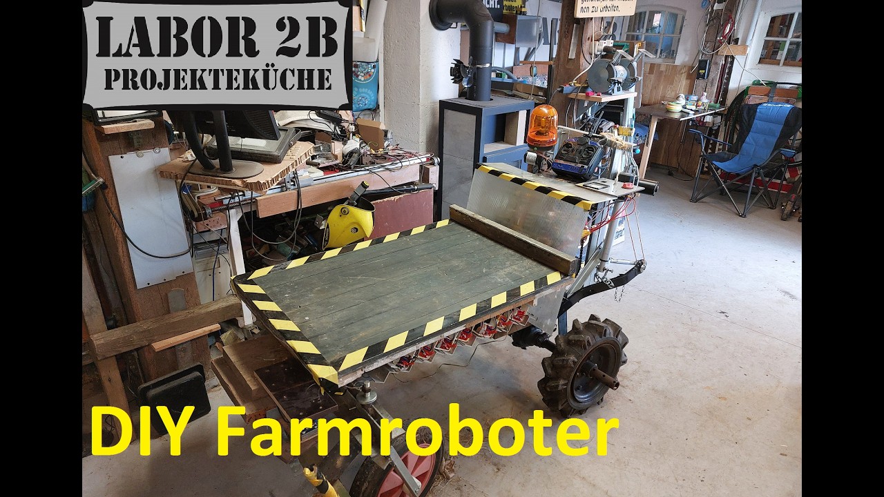 Agrarroboter fertig und im  Einsatz beim Ententeich! | Farmroboter