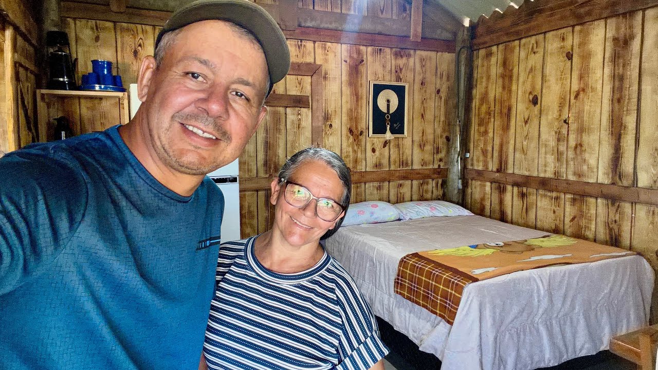 Primeira noite no nosso rancho simpl&atilde;o acordando com o cantar dos p&aacute;ssaros
