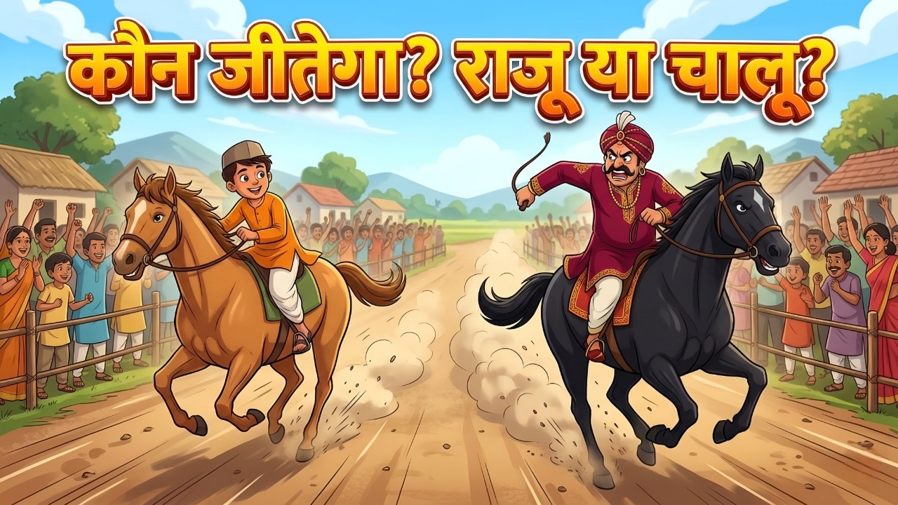 कौन जीतेगा राजू या चालू? | वफादार घोड़े की कहानी 🐎 | Hindi Moral Stories