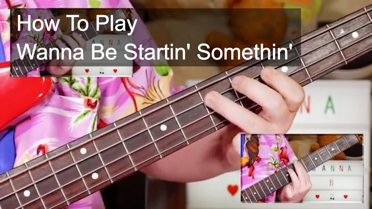 'Wanna Be Startin' Somethin' Michael Jackson Guitar & Bass Lesson