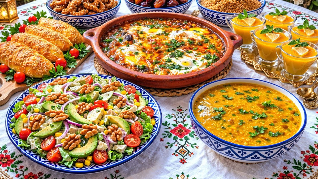 فطور رمضان 2026 🔥 5 وصفات اقتصادية غادي تعجب العائلة كاملة 😍 سريعة وسهلة جدا!