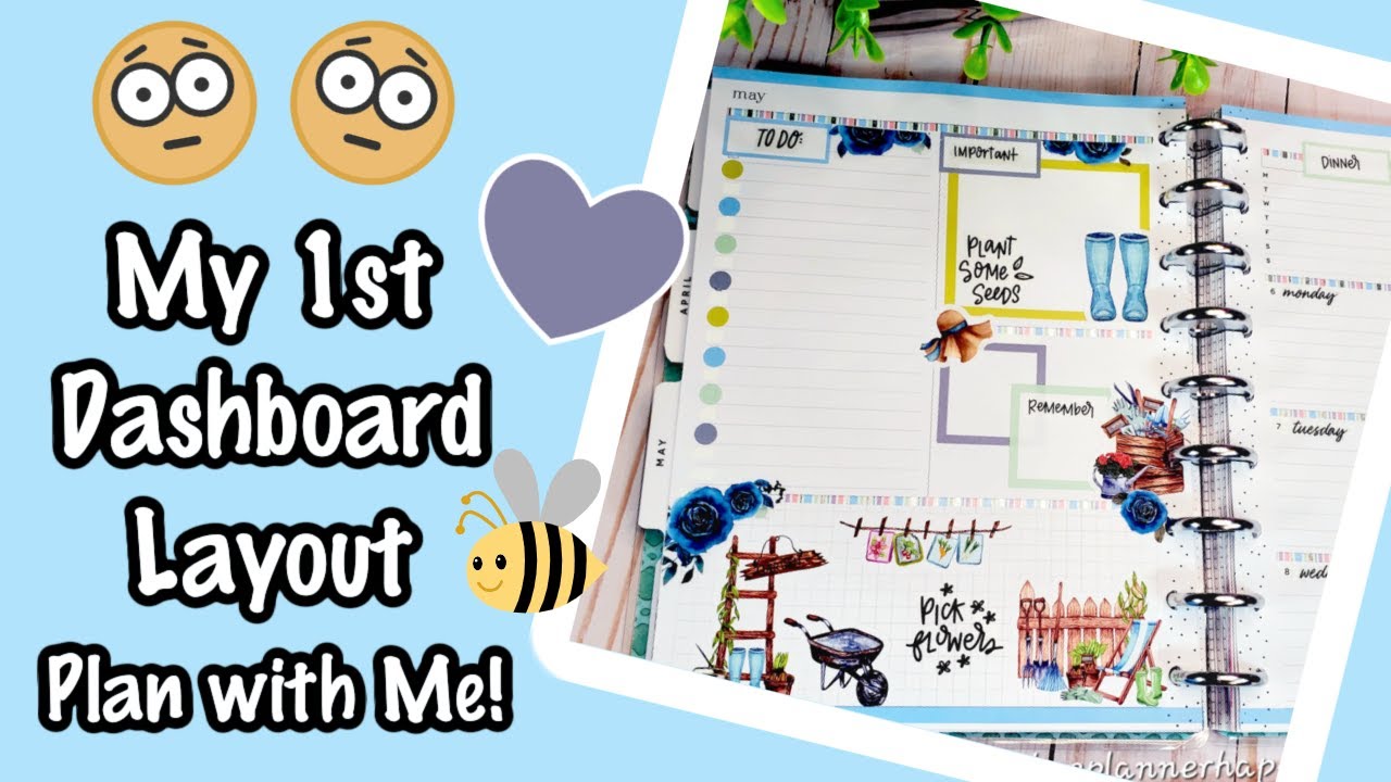 ⭐New to the Dashboard Layout? 😊Me too!! Happy Planner Dashboard Layout ~ Plan with Me